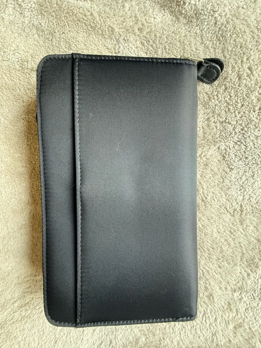 NWT Franklin Covey Black Fabric Zip Around Planner